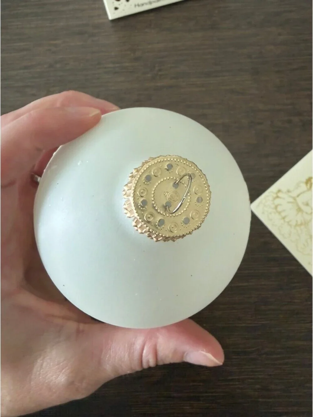 Teresa Thibault Hand-Painted Christmas Ornament